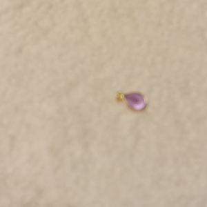 Real gold and 1 carat genuine Peridot pendant